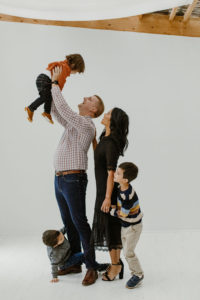 Family portrait in studio | Jess Flagel Photo | Seattle family photographer